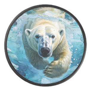 Palet De Hockey Mirage arctique : Le Monarque de la natation
