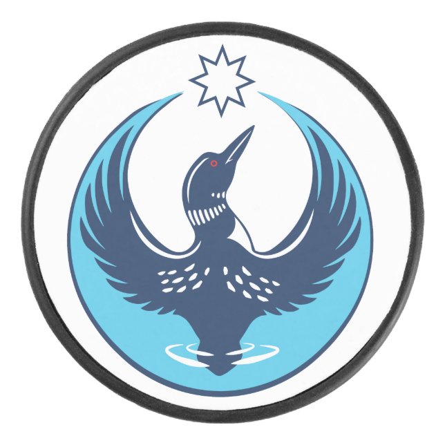 Palet De Hockey MN Loon Rising (Devant)