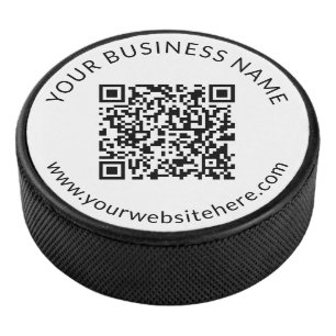 Palet De Hockey Modèle de code QR téléchargé avec texte modifiable