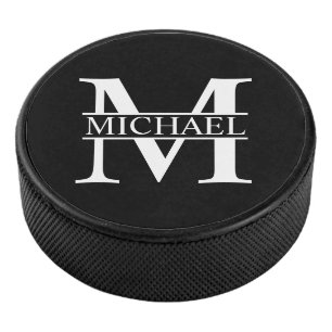 Palet De Hockey Monogramme et nom personnalisés