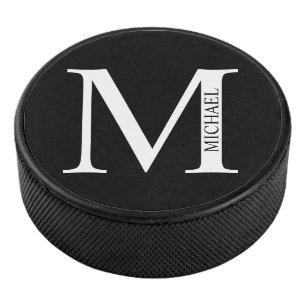 Palet De Hockey Monogramme et nom personnalisés