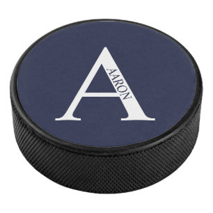 Palet De Hockey Monogramme et nom personnalisés