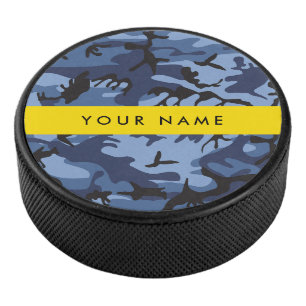 Palet De Hockey Motif camouflage bleu marine Personnalisez votre n