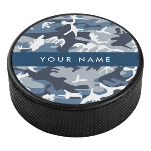 Palet De Hockey Motif camouflage neige hivernale bleue Personnalis
