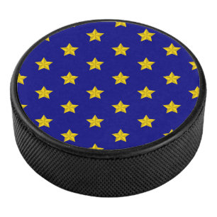Palet De Hockey Motif Gold Stars, Bleu Marine, Exclusive