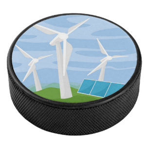 Palet De Hockey Moulins à vent et cellules solaires