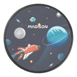 Palet De Hockey Navette de voyage galactique dans l'espace personn