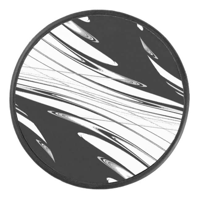 Palet De Hockey Noir et blanc moderne (Devant)