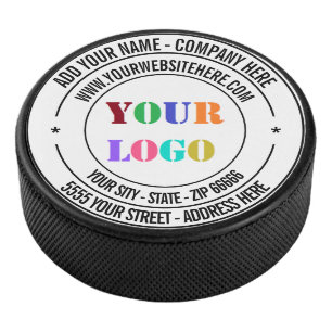 Palet De Hockey Nom de l'adresse du logo Site Web Texte - Design d