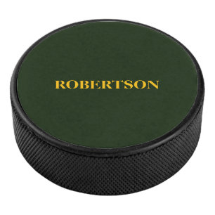 Palet De Hockey Nom personnalisé minimaliste vert