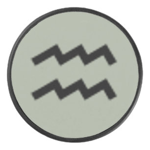 Palet De Hockey Norme de symbole de zodiaque de Verseau par