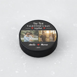 Palet De Hockey Notre premier Saint-Valentin ensemble 2 Photos