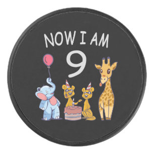Palet De Hockey Now I am 9 years old 9th Birthday at the Zoo