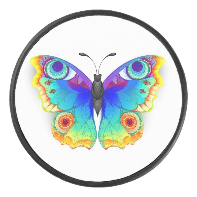 Palet De Hockey Oeil de paon arc-en-ciel (Devant)