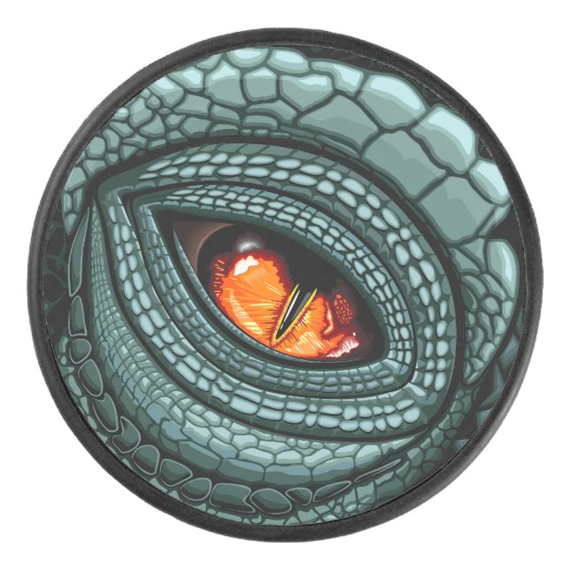 Palet De Hockey Œil de prédateur reptile primal (Devant)