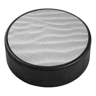 Palet De Hockey Ondes de sable noir et blanc