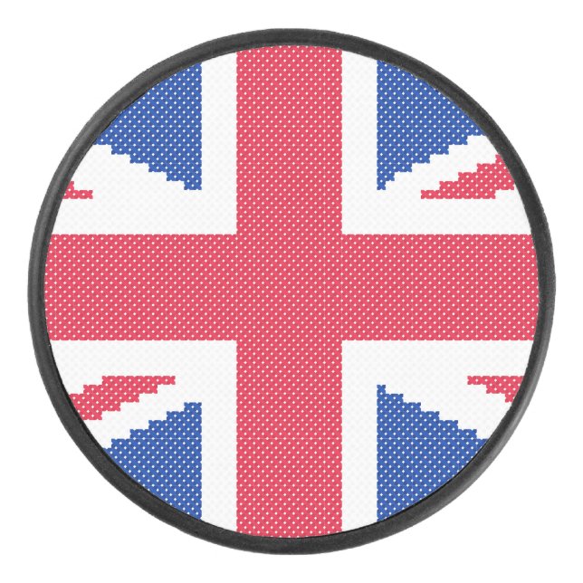 Palet De Hockey Original cross-stitch design Union Jack (Devant)
