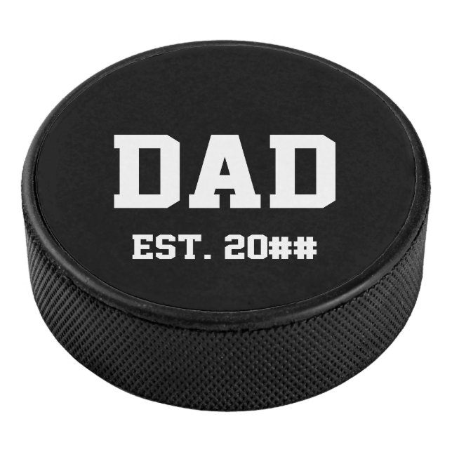 Palet De Hockey Papa Ét. 20xx Année de création Noir et Blanc (3/4/2016 12:00:00 AM)