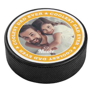 Palet De Hockey Papa le plus cool jamais Photo personnalisée moder