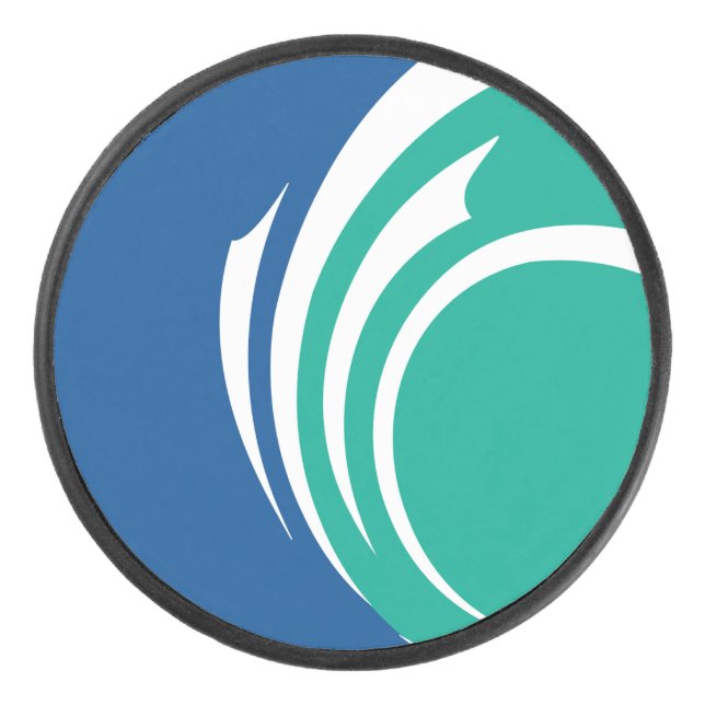 Palet De Hockey Patriotic hockey puck with flag of Ottawa (Devant)