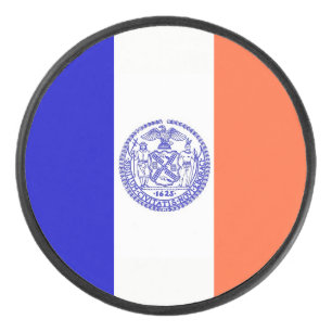 Palet De Hockey Patriotique hockeyeur avec drapeau de New York Cit