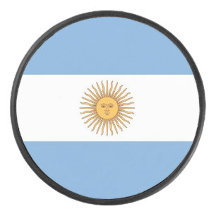 Palet De Hockey Patriotique hockeyeuse avec drapeau de l'Argentine