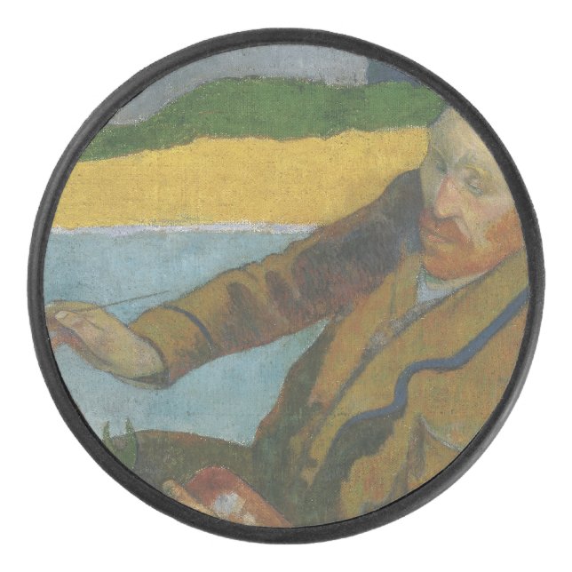 Palet De Hockey Paul Gauguin Vincent van Gogh peinture tournesols (Devant)
