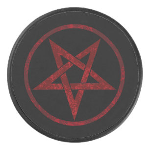 Palet De Hockey Pentagram Red Devil