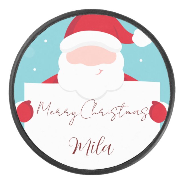 Palet De Hockey Père Noël, doux Noël (Devant)