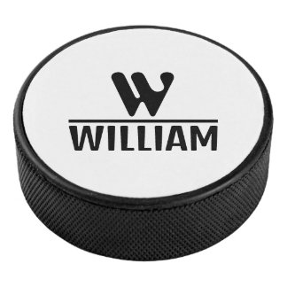 Palet De Hockey Personalize Monogram Name Puck
