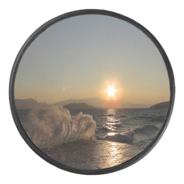 Palet De Hockey Petit-déjeuner en Croatie beau coucher de soleil (Devant)