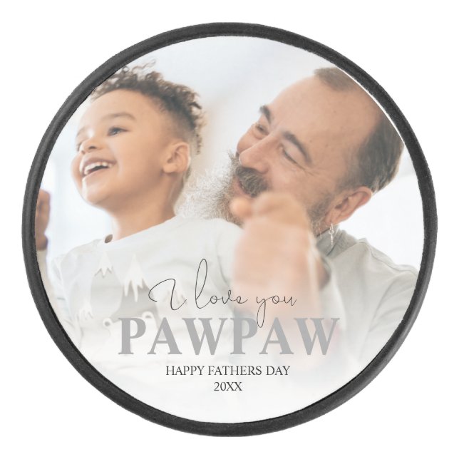 Palet De Hockey Photo personnalisée Pawpaw Hockey Puck (Devant)
