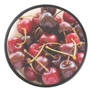 Palet De Hockey Photographie de cerises rouges fraîches dans un bo