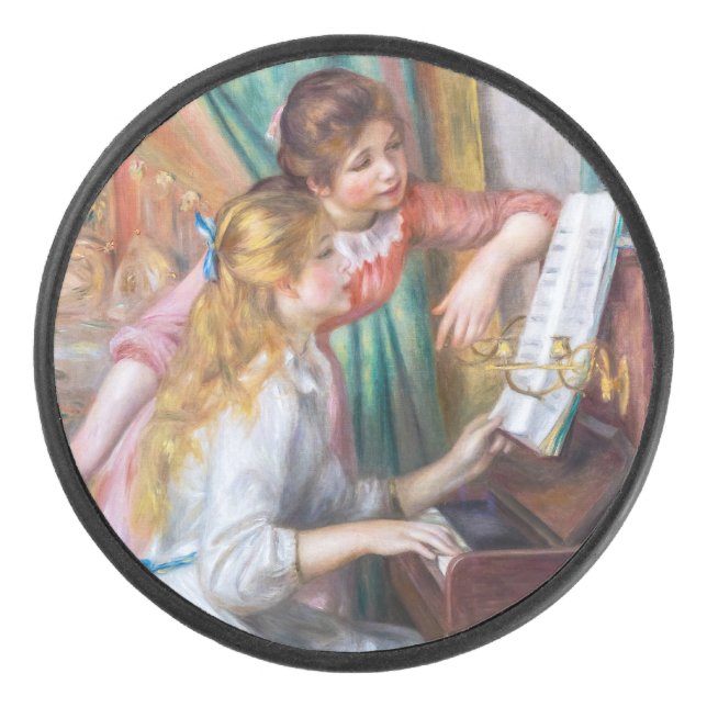 Palet De Hockey Pierre Auguste Renoir - Jeunes filles au piano (Devant)