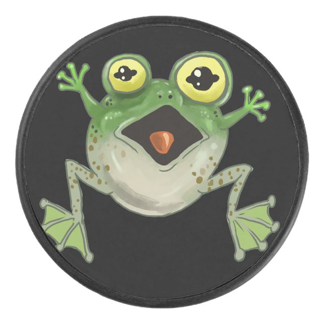 Palet De Hockey Plat ! Grenouille sotte (Devant)