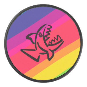Palet De Hockey Poisson arc-en-ciel