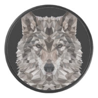 Portrait géométrique du loup gris
