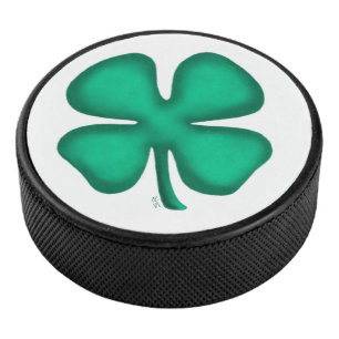 Palet De Hockey Pouce de hockey 4 feuilles irlandais Lucky Clover