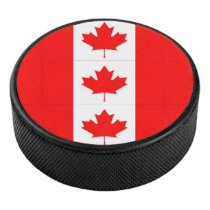 PALET DE HOCKEY POULE CANADIENNE DE HOCKEY SUR DRAPEAU