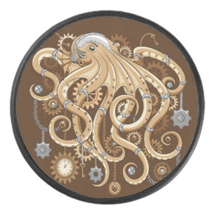 Palet De Hockey Poulpe Machine de Style Rétro Steampunk Surréalist