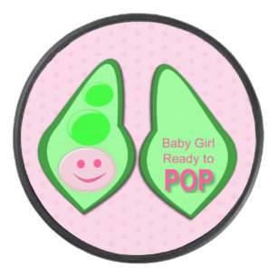 Palet De Hockey Prêt pour la pop bébé fille pois rose
