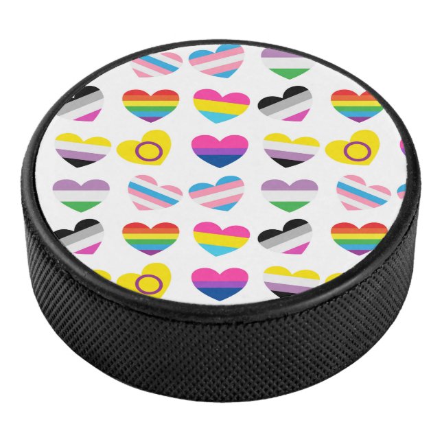 Palet De Hockey Pride Hearts Hockey Puck (3/4/2016 12:00:00 AM)