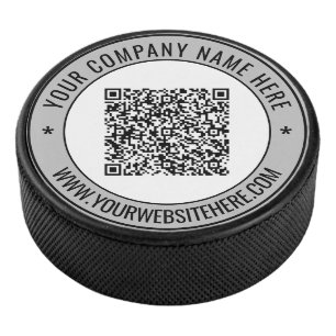 Palet De Hockey QR Code Scan Info Texte Personnalisé Stand Hockey 