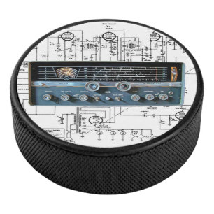 Palet De Hockey Récepteur radio vintage à ondes courtes