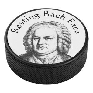 Palet De Hockey Repose Bach Face Compositeur de musique classique