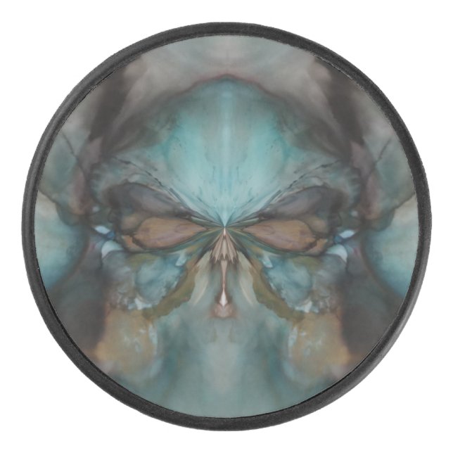 Palet De Hockey Résumé Design Effrayant Viking Masque (Devant)