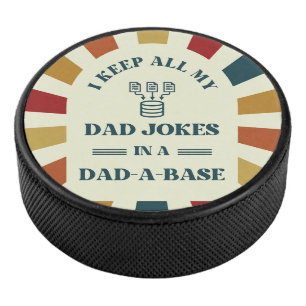Palet De Hockey Retro Funny Papa plaisante Fête des pères cadeau p