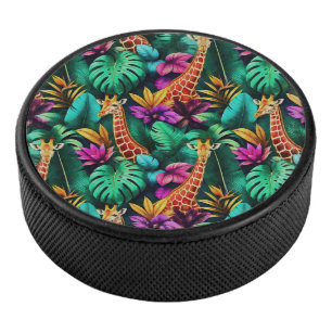 Palet De Hockey Rêves de girafe de jungle motif de surface transpa