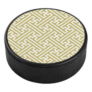 Palet De Hockey Sayagata motif, japonais, or et blanc