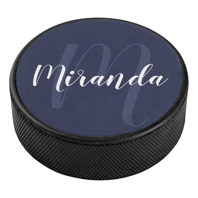 Palet De Hockey Script moderne Monogramme personnalisé et nom (3/4/2016 12:00:00 AM)